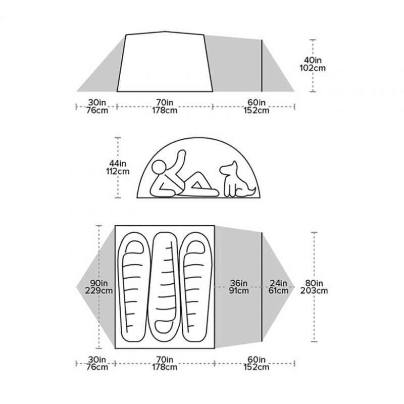 Big Agnes Blacktail Hotel 3 Bikepack